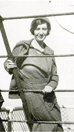 Olga Tufnell travelling to Palestine in November 1931(Photo courtesy of the Palestine Exploration Fund)