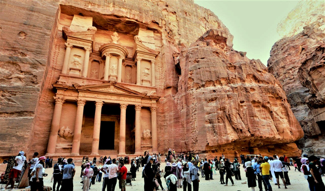 A view of the rose-red city of Petra, some 220 kilometres south of Amman (Petra photo)
