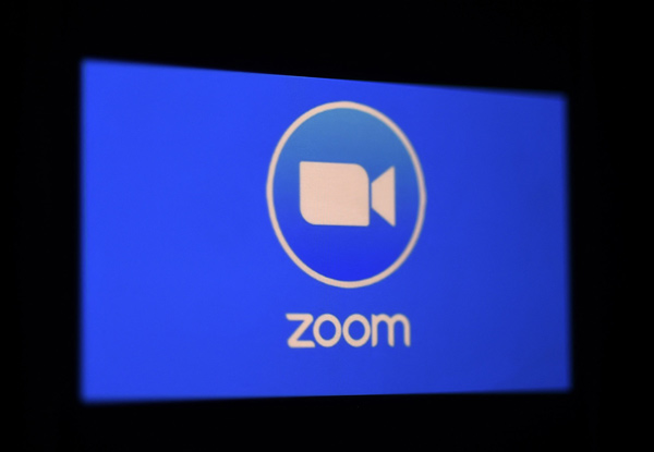 In this file photo illustration taken on March 30, 2020, a Zoom App logo is displayed on a smartphone in Arlington, Virginia (AFP photo)