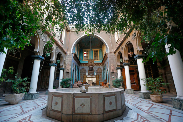 A view shows the courtyard of Naasan palace, a historical landmark, in the old part of Syria's capital Damascus, on November 18 (AFP photo)
