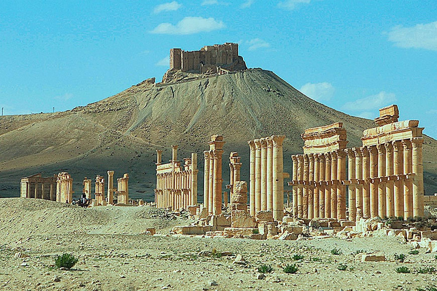 This undated image released by UNESCO shows the site of the ancient city of Palmyra in Syria (AP photo)