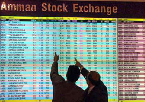   The Amman Stock Exchange on Tuesday reports that foreign investments accounted for 50.7 per cent of the total bourse capitalisation in the first third of 2019 (File photo)