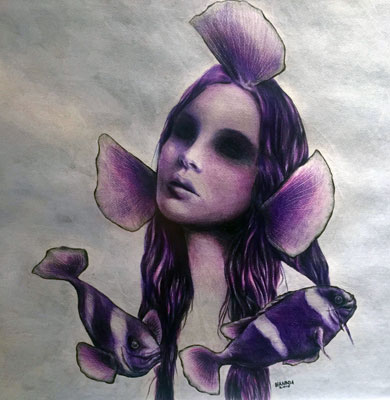 Work by artist Hanada Khataybeh (Photo by Suzanna Goussous)