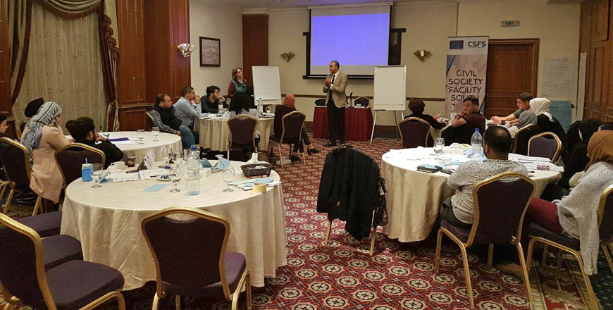 Dialogue fellows from ten Arab countries take part in a six-day workshop in Amman on Saturday  (Photo courtesy of CSFS)