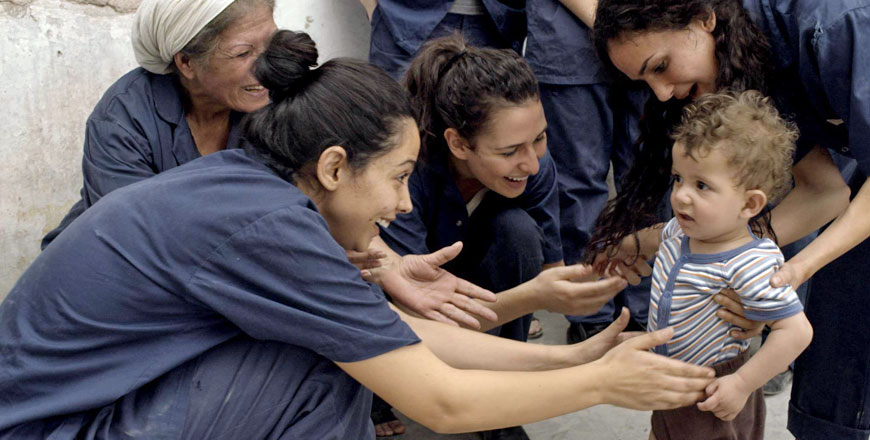 A still from Mai Masri’s ‘3000 Nights’ (Photo courtesy of Nour Productions/Les Films D’ici/Orjouane Productions)