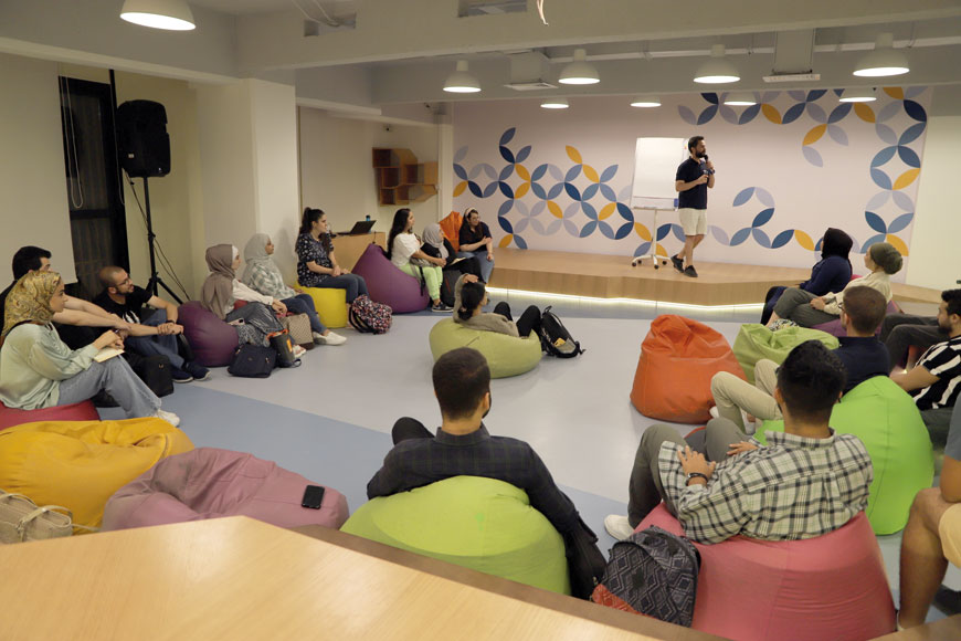 Participants during the ‘Night at the Library’ event, organised by the Abdul Hameed Shoman Library on Thursday (Photo courtesy of Abdul Hameed Shoman Library)