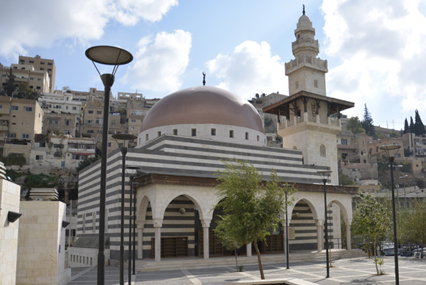 A mosque in downtown Amman. Mosques’ water bills stands at JD2 million per year, according to the Awqaf Ministry (Photo by Amjad Ghsoun)
