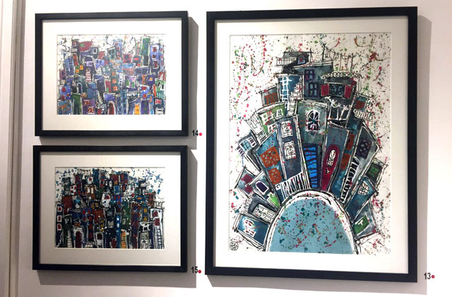 Work by artist Nissa Raad on display at Wadi Finan Art Gallery until November 7 (Photo by Suzanna Goussous)