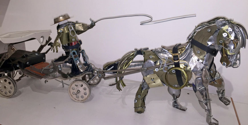 Work by Ahmad Subeih on display at Gallery 14 until November 3 (Photo by Suzanna Goussous)