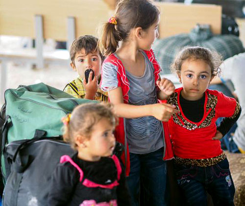 A photo of Syrian refugee children posted on Twitter by UNHCR Representative to Jordan Andrew Harper in late September (Photo courtesy of UNHCR)