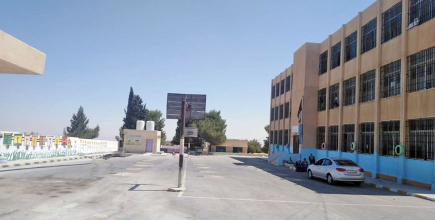 A deserted public school is seen in this photo, taken on Tuesday, on the third day of teachers' open strike (Petra photo)