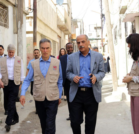 Andrew Murrison, UK Minister of State at the Foreign and Commonwealth Office and Department for International Development (left)  pays a visit to the Kingdom to follow up on the outcomes of the London initiative (Photo courtesy of British embassy)