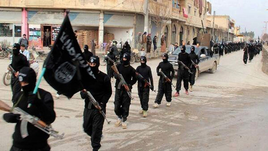 AP file photo This undated file image posted on a militant website, January 14, 2014, which has been verified and is consistent with other AP reporting, shows fighters from Al Qaeda linked Islamic State of Iraq and the Levant, now called Daesh group, marching in Raqqa, Syria (AP file photo)