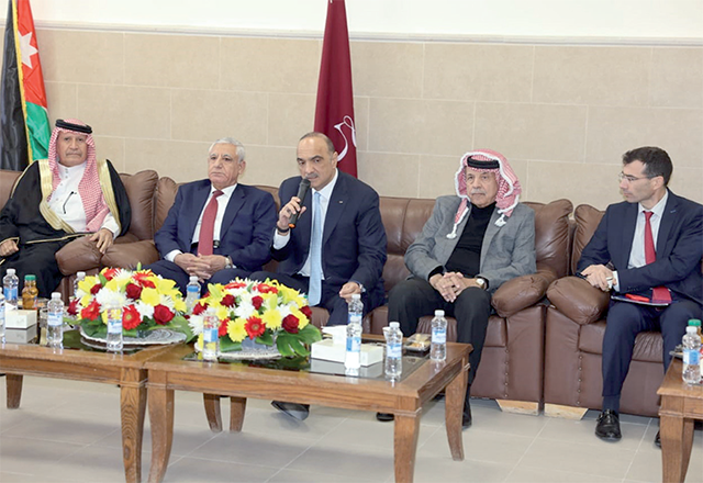Prime Minister Bisher Khasawneh on Thursday inaugurates the Maan Palace of Justice building, which coincides with His Majesty King Abdullah’s visit to Maan, as part of his Silver Jubilee tour (Petra photo)