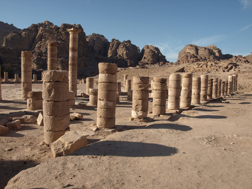 The Winged Lions Temple in Petra has been subject to restoration phases funded  by the US (File photo)