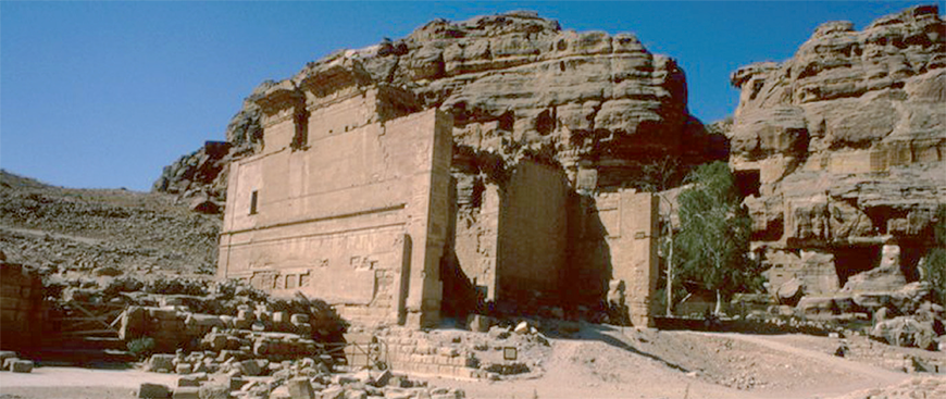 Qasr Al Bint in Petra represented a dynastic temple of the Nabateans dedicated to the supreme god Dushara (Photo courtesy of ACOR)