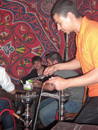 According to the World Health Organisation, one shisha session (45 minutes) is the equivalent of smoking 60 cigarettes and may even reach 200 cigarettes (File photo)