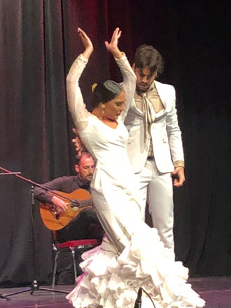Spanish flamenco dancer Alba Heredia performs at Al Hussein Cultural Centre in Amman on Tuesday (Photo courtesy of Spanish embassy)