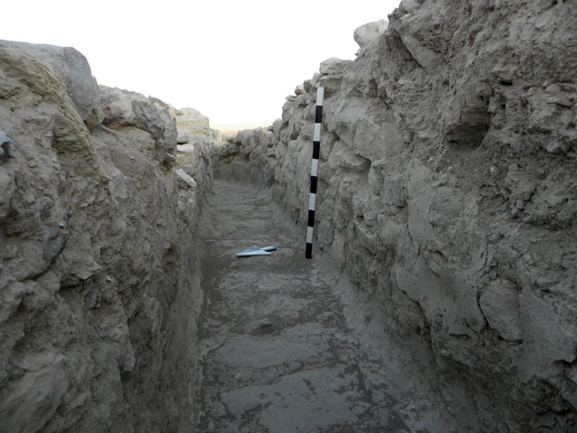A water channel at Tell Jalul site (Photo courtesy of Paul Gregor)