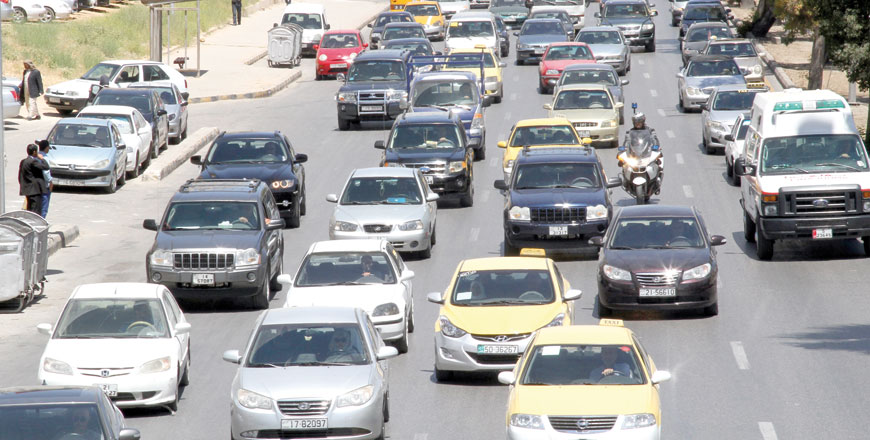 The city of Amman is witnessing rapid growth in population and car ownership, further increasing road congestion (Photo by Osama Aqarbeh)