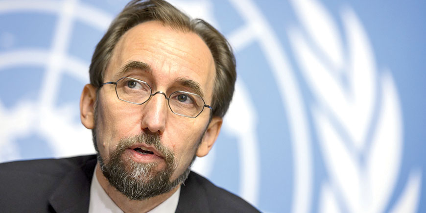 HH Prince Zeid will leave office as UN human rights high commissioner this month (Photo courtesy of UN)