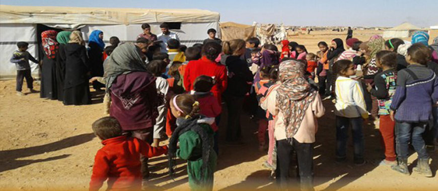 Rukban refugee camp on the Syrian border will likely close down within months, aid workers say  (File photo)