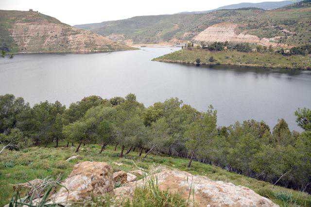 A view of the King Talal Dam in Jerash, some 50km north of Amman  (JT file photo)