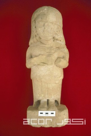 An Ammonite statuette of a female from Khirbat Al Hajjar (Photo courtesy of ACOR)