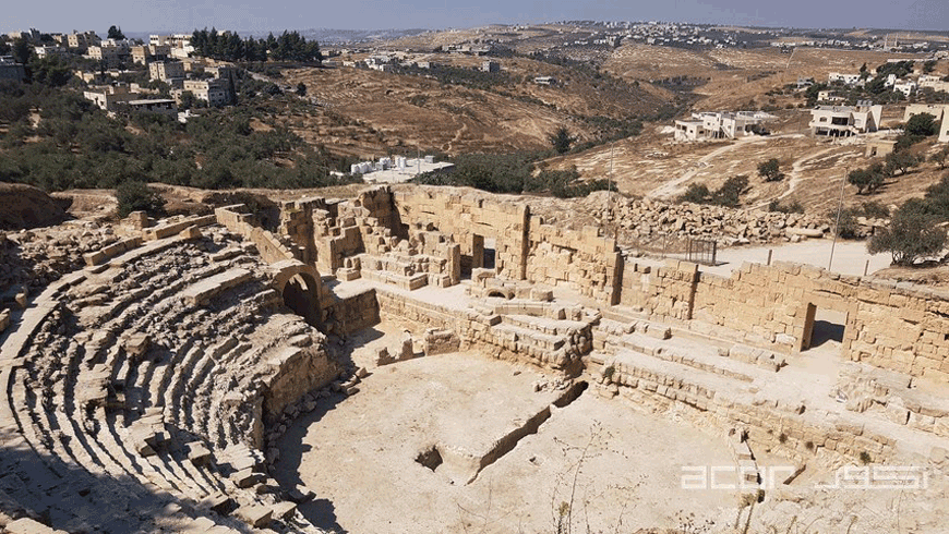 The Roman Theatre in Beit Ras could hold around 5,000 people (Photo courtesy of ACOR)