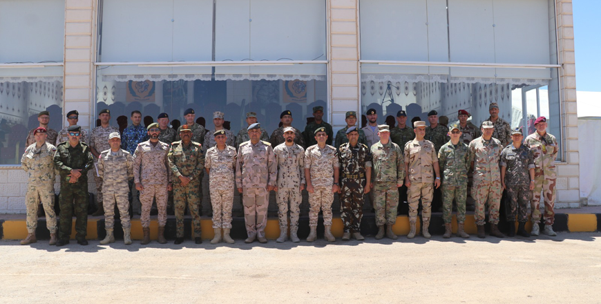 A delegation of military attachés accredited to the Kingdom on Wednesday visits the Eastern Military Zone (Petra photo)