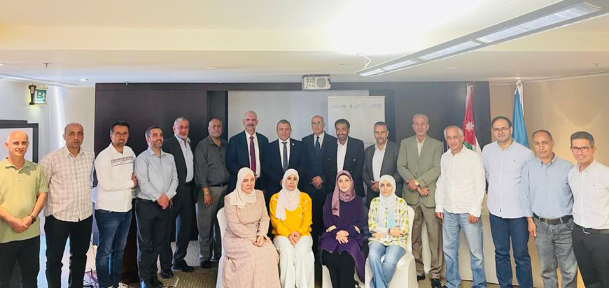 Participants pose for a photo during the launch of a training programme organised by the Food and Agriculture Organisation of the United Nations to support aquaculture in Jordan  (Photo courtesy of FAO)