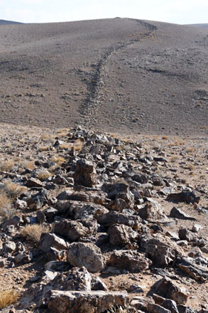 Khatt Shebib is located in the south of the Kingdom and spans a distance of approximately 140 kilometres, according to Professor of Archaeology at the Hashemite University Muhammad Waheeb (Photo courtesy of Abdelrahem Alarjan)