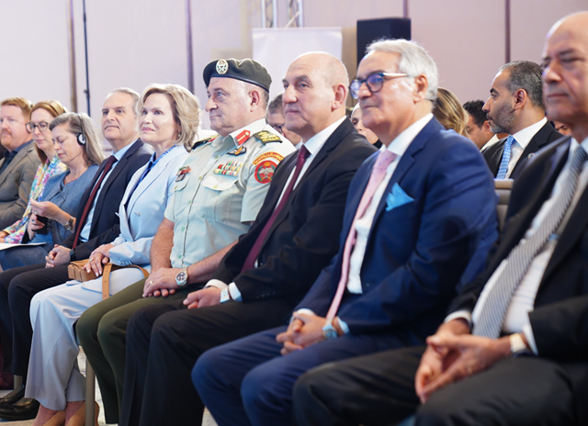 HRH Princess Aisha and guests during the launch of the second phase of a women-friendly health centres programme on Wednesday (Petra photo)
