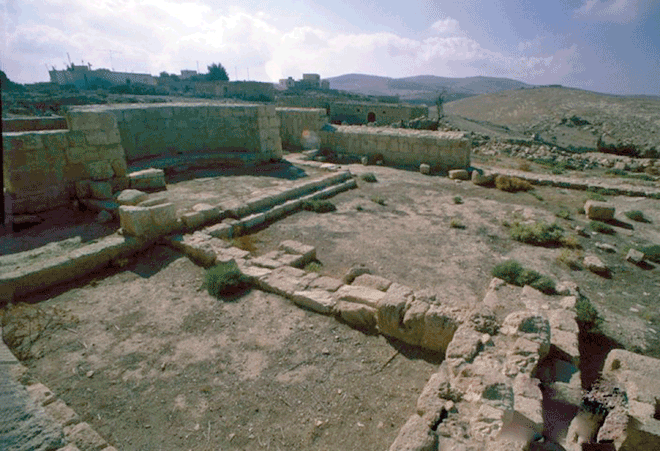 Remains of the Herodian palace Machaerus (Photo courtesy of ACOR/Rami Khouri collection)