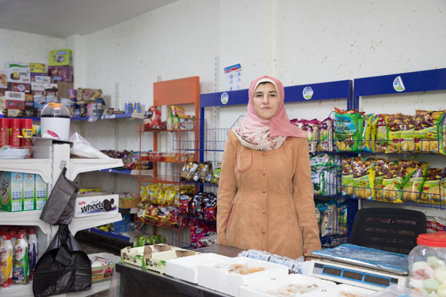 Sujoud Al Smadi started her own business after undergoing training offered by the Maddad Project  (Photo courtesy of the BDC)
