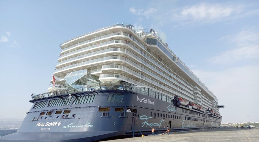 A total of 34 cruise ships are expected to arrive at the port of Aqaba until the end of 2022, said Commissioner for Tourism and Environment in the Aqaba Special Economic Zone Authority Nidal Majali (Petra photo)