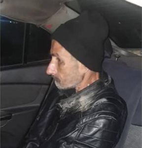Jordanian citizen Osama Bashir Bataineh, who was detained in Syria for 38 years, is seen in this photo in a car taking him to his family after his arrival to Jordan on Tuesday  (Facebook photo)