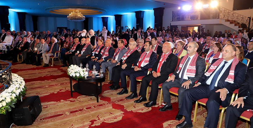 Guests during the opening of the 16th edition of the Jordanian Pharmaceutical Conference in Amman on Thursday (Petra photo)