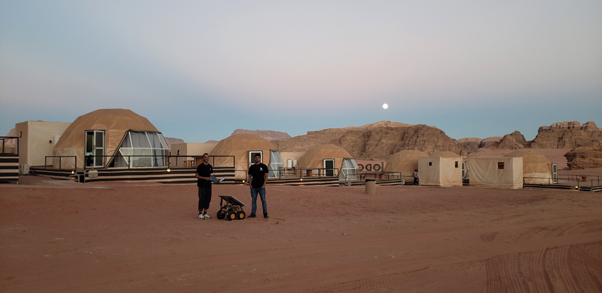 The Jordan Space Research Initiative  concluded its Rover and Spacesuit Design Competitions on October 21 after a three-day event in Wadi Rum (Photo courtesy of JSRI)