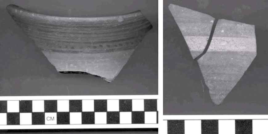 Ammonite pottery  discovered at Tell en-Nasbeh (Photo courtesy of Aaron Brody)