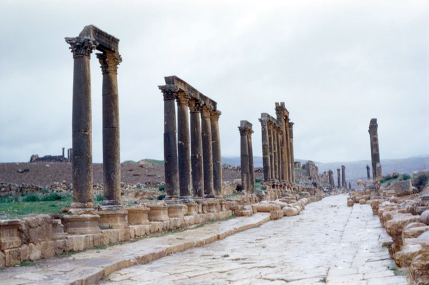 The Collonaded Street in Jerash, some 48km north of Amman  (Photo courtesy of ACOR/George Bass Collection)