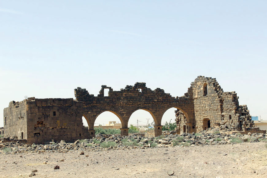 The remains of  the West Church in Umm Al Jimal (Photo courtesy of ACOR)