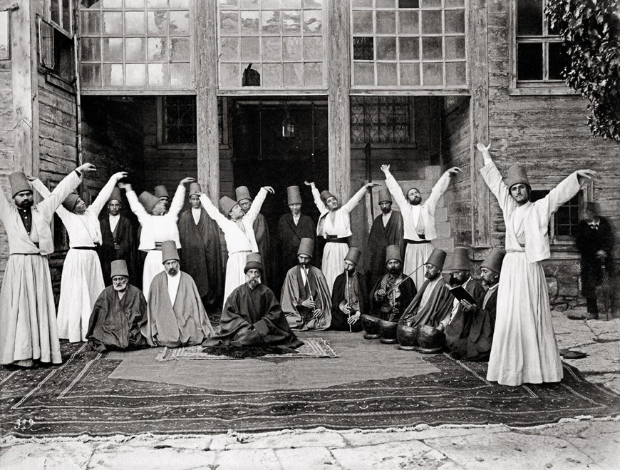 Whirling dervishes of the Gulshani Sufi order  (Photo courtesy of Claudine Dauphin)