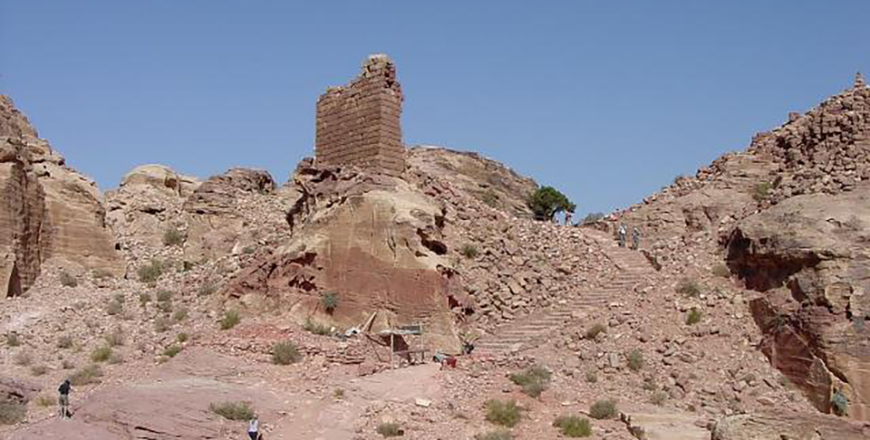 Wu’ayra Castle was a small Crusader stronghold located close to Wadi Musa, founded in the 12th century by Baldwin I as an outpost of a bigger fortification, Montreal (Photo courtesy of Michael Gunther)