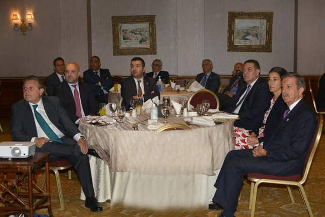 Guests during a presentation organised by the Swiss-Jordanian Business Club at the King Hussein Club in Amman on Tuesday (Photo courtesy of Swiss embassy Facebook page)