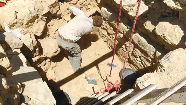 The team of Dutch and Jordanian scholars has been studying ancient water harvesting in a dry area of the Petra hinterland (Photo courtesy of Udhruh Archaeological Project)