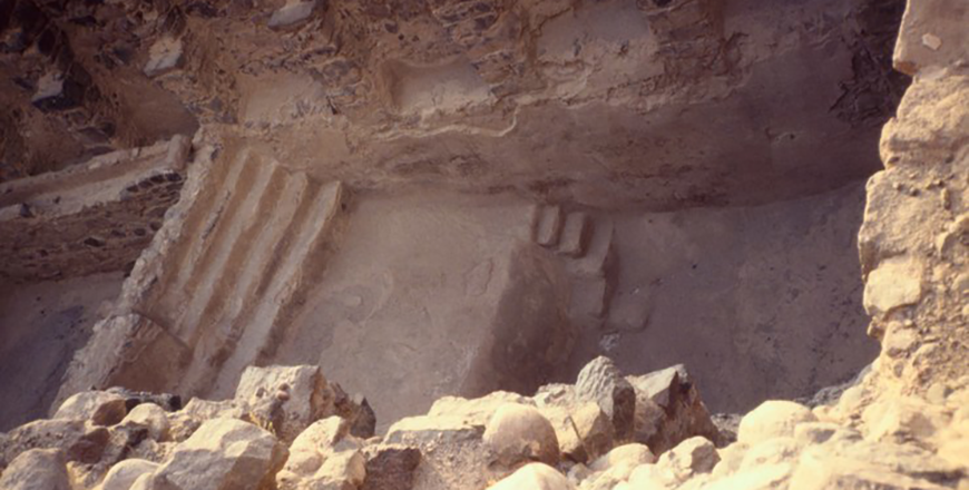 Deir Ain Abata (Lot's Cave), part of the monastery complex (Photo courtesy of ACOR)