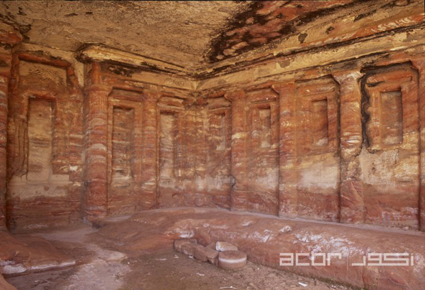 The interior of the Roman Soldier Tomb in Petra (Photo courtesy of ACOR, Jane Taylor collection)