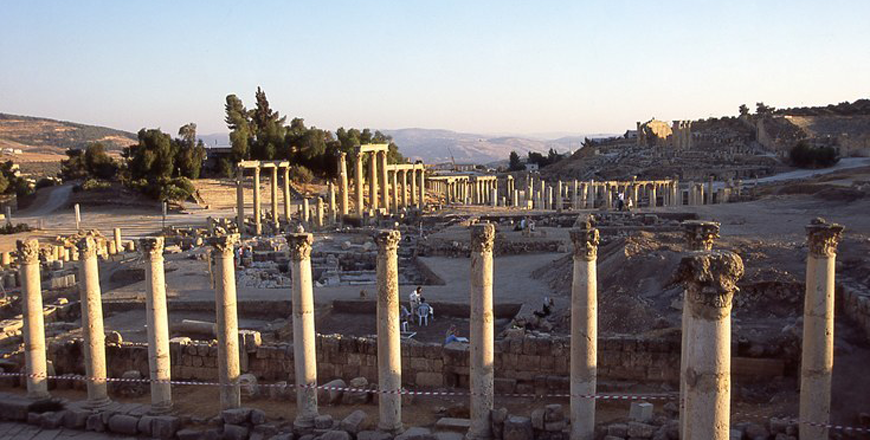 Excavation of the 8th century mosque in Jerash (Photo courtesy of ACOR)