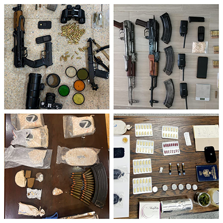 Anti-Narcotics Department says that it carried out nine operations against drug dealers, resulting in the arrest of 19 suspects (Petra photo)